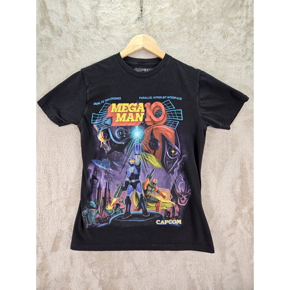 Capcom Other - Mega Man T-shirt Video Game Tee Crewneck Size M Black